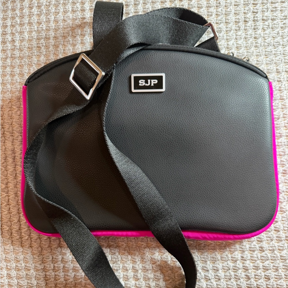 SJP (Sarah Jessica Parker) Black and Hot Pink Crossbody Bag